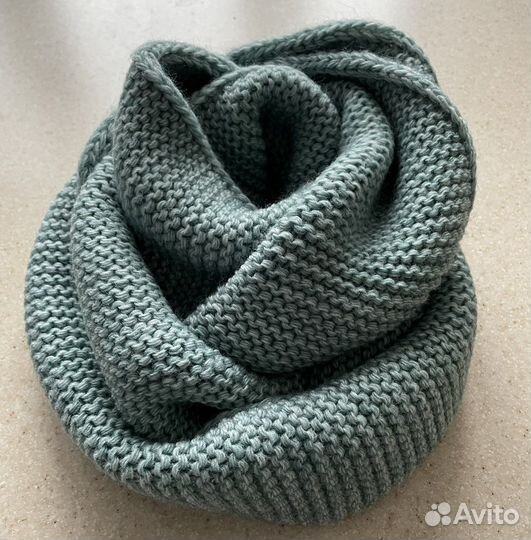 Шарф - снуд вязаный зимний новый