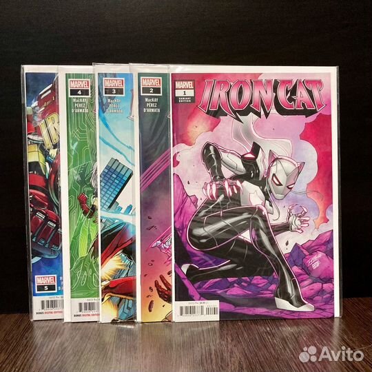 Комплект комиксов «Iron Cat» (#1-5)