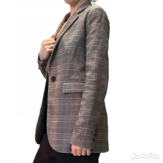 Пиджак женский серый