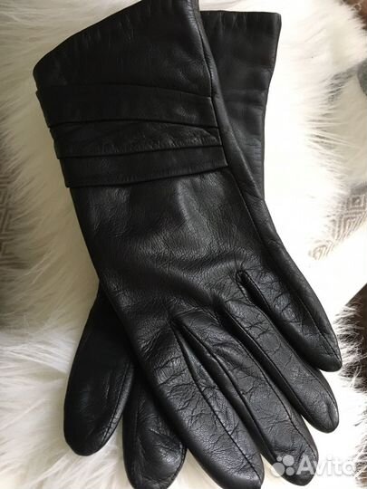 Перчатки женские кожаные 8 размер