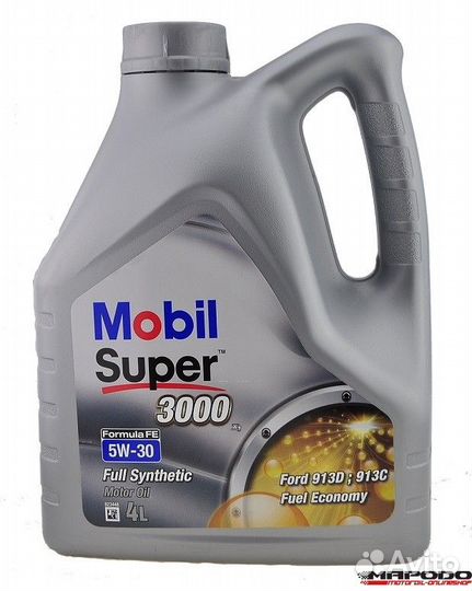 Масло моторное mobil Super 3000 Formula FE 5W30 4л