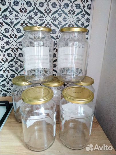 Банки литровые с закрутками Банка 1л с крышками