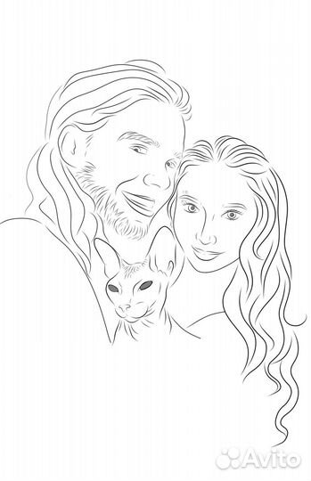 Вектор в подарок (печать гравировка или портрет)