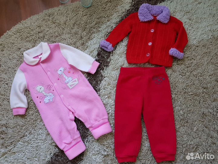 Одежда пакетом для девочки р. 62-74