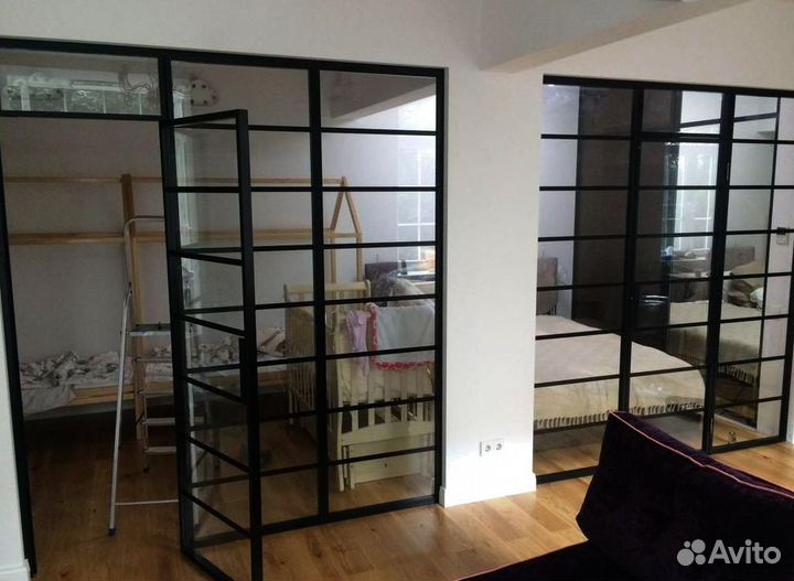 Стеклянные перегородки