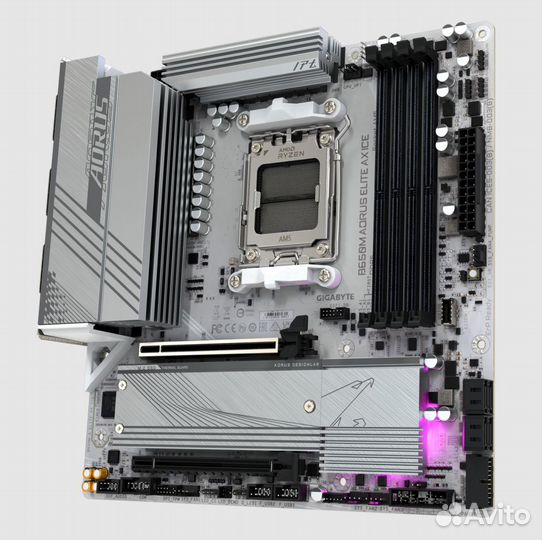 B650M aorus elite AX ICE DDR5, AM5 новая