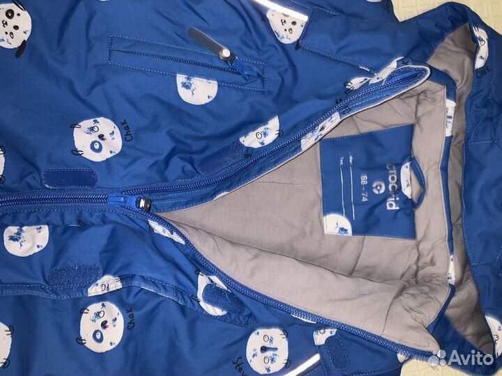 Комбинезон демисезонный crockid 68-74 для мальчика
