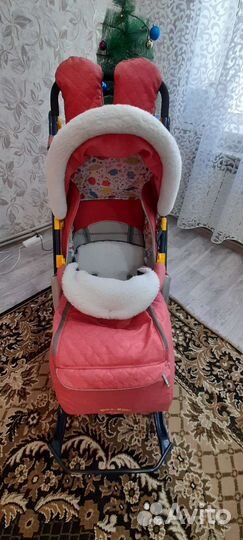 Детские санки коляска