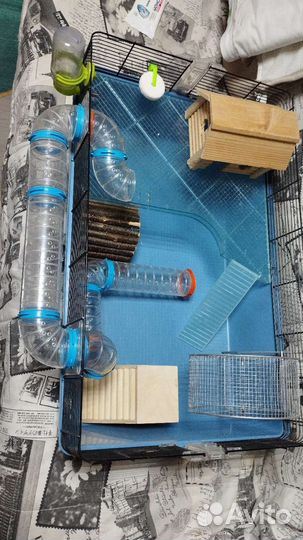 Двухъярусная клетка для хомяков или крыс