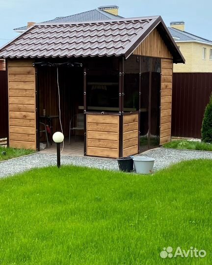 Мягкие окна для беседки