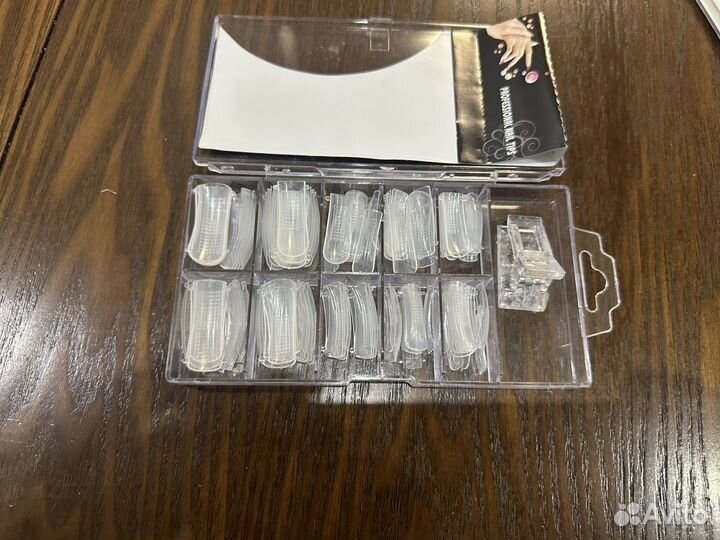 Гелевые типсы для верхнего наращивания ногтей