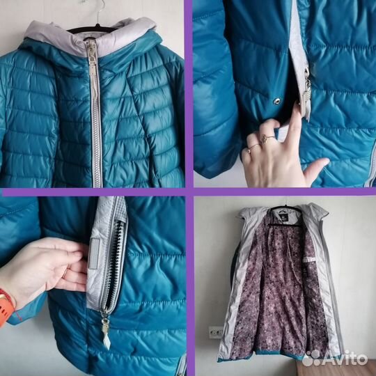 Куртка демисезонная бирюзовая 48-50р женская