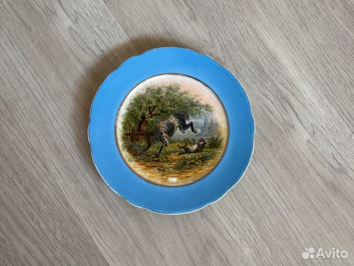 Винтажная фарфоровая тарелка Кузнецова Ф.Д