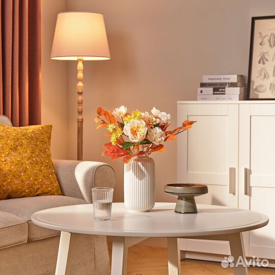 Smycka IKEA 505.825.57 Искусственный букет 41 см для дома и улицы оранжево-желтый