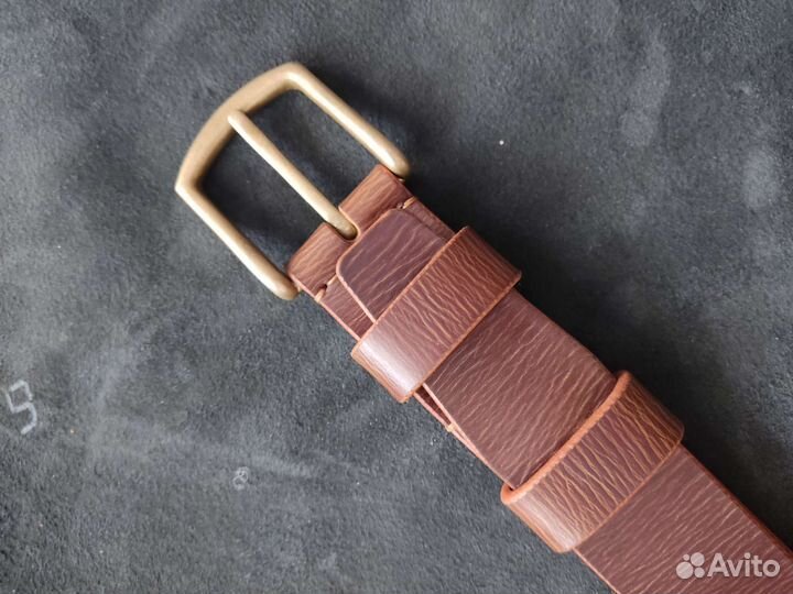 Ремень из натуральной кожи ручной работы