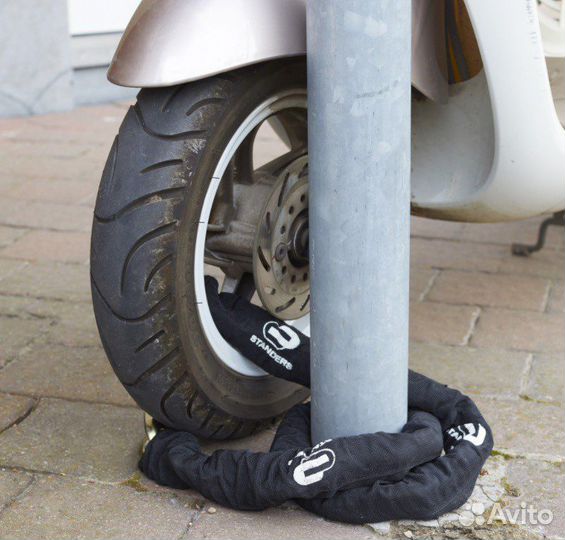 Цепь с замком для мото- и велотехники 12мм. 150см