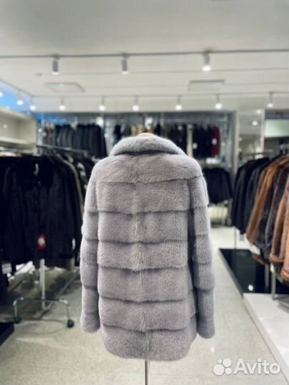 Шуба норковая поперечка трансформер 44 р-р Новая