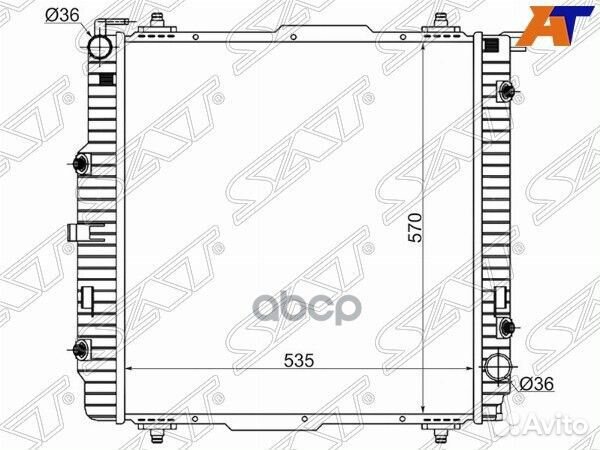 Радиатор Mercedes-Benz G-Class 89-18 MB0005-G Sat