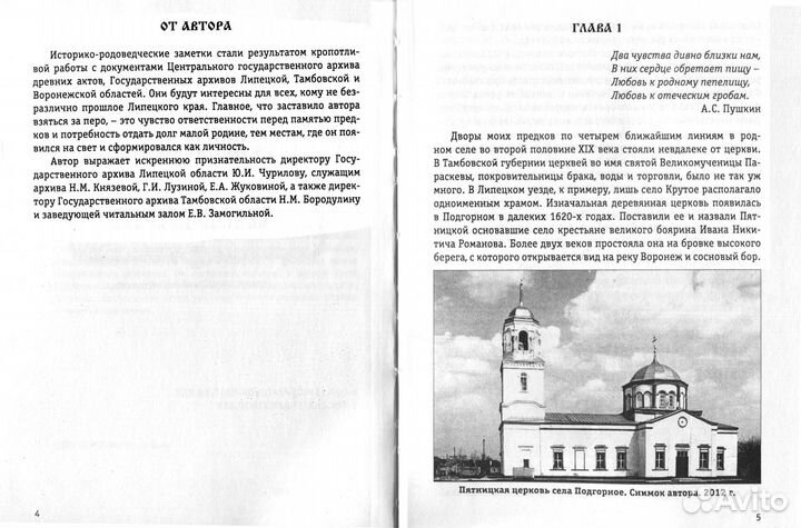 История Липецка и с. Подгорное