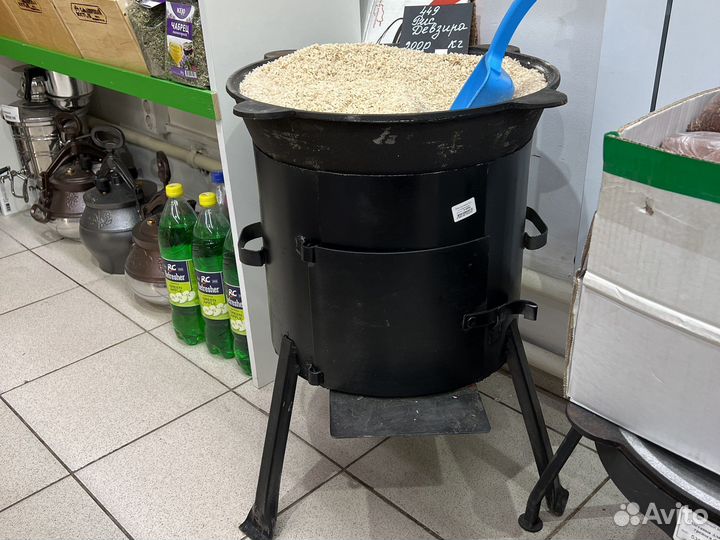 Казан чугунный с печью купить