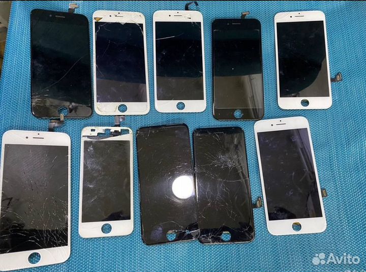 Дисплей iPhone 5s/6/6s/7/8/7plus б/у трещины