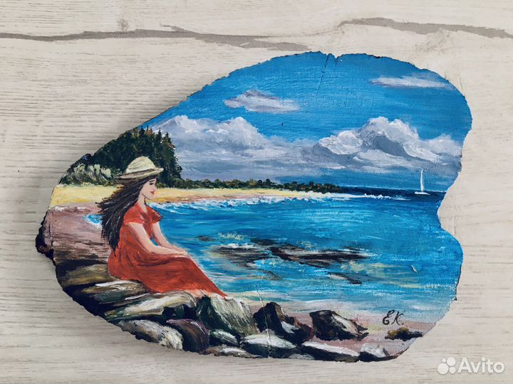 Рисунки на спилах кипариса