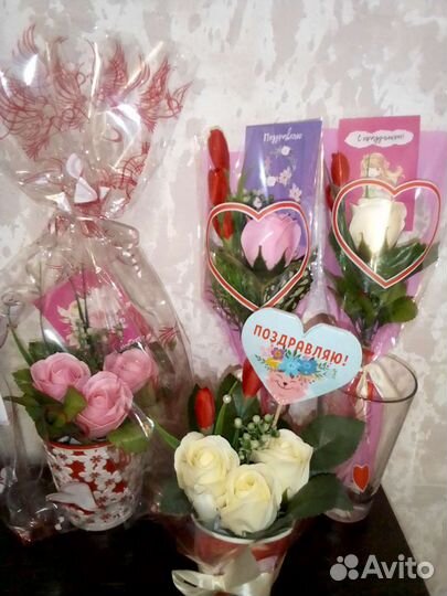 Букет цветов из мыла