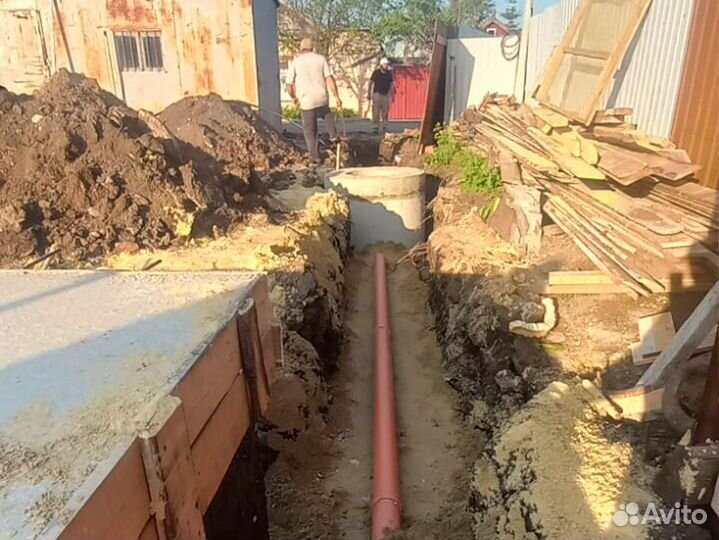 Прокладка труб, монтаж водопровода и канализации