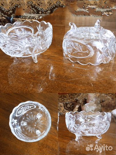 Хрусталь СССР салатники, конфетницы, вазочки