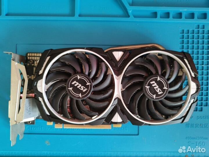 Видеокарта MSI RX580 8Gb полностью рабочая