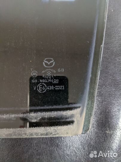 Стекло двери задней левой Mazda6 2 поколение