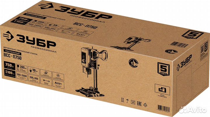 Вертикально - сверл. станок всс-П750 Зубр