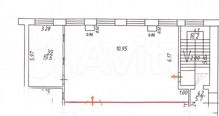 Офис, 104 м². Центр. Карболитовская