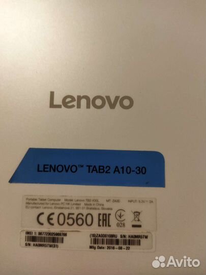 Планшет lenovo на запчасти