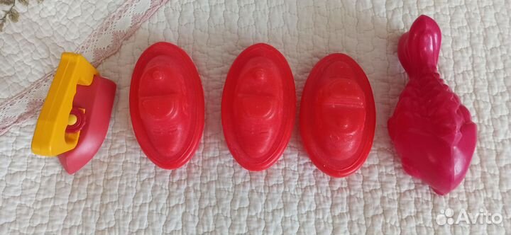 Детские игрушки СССР советские утюг кораблик рыбка