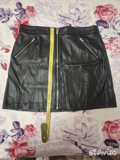 Кожаная юбка Mango