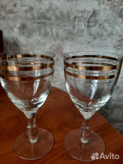 Стаканы, стопки хрустальные