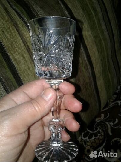 Три хрустальных бокала СССР. Винтаж