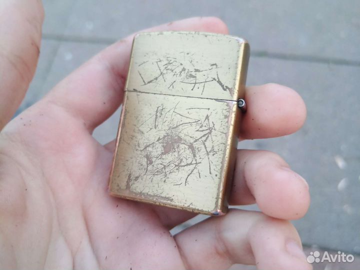 Зажигалка бензиновая zippo бу