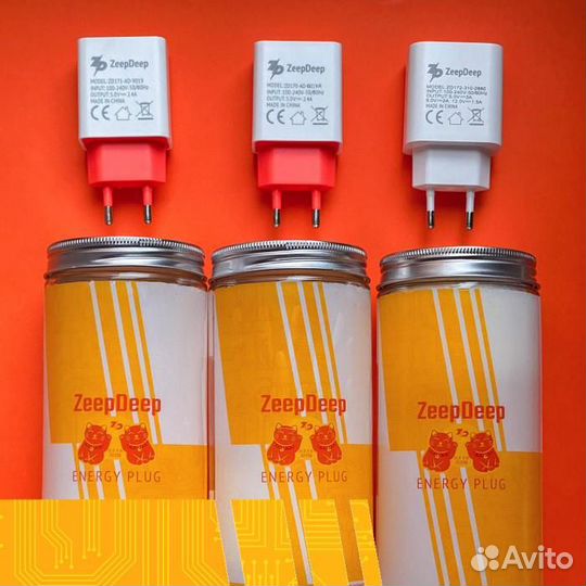 Зарядное устройство ZeepDeep EnergyPlug 1 USB X 2