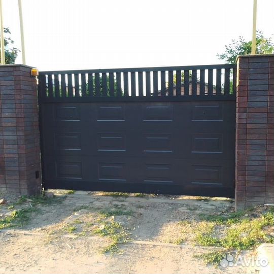 Готовые откатные ворота установка 24-72 ч