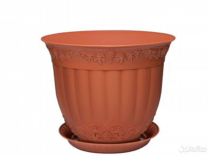 Цветочные горшки пластик