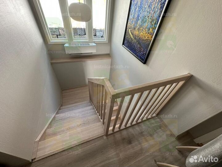 Лестница для дома и дачи на 2 этаж №1