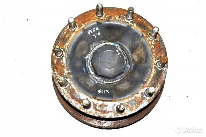 Ступица, дисковые тормоза, передний мост, левая vo