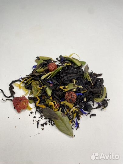 Черный чай со вкусом Малины и Смородины