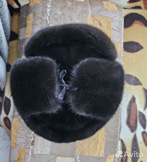 Норковая шапка мужская ушанка