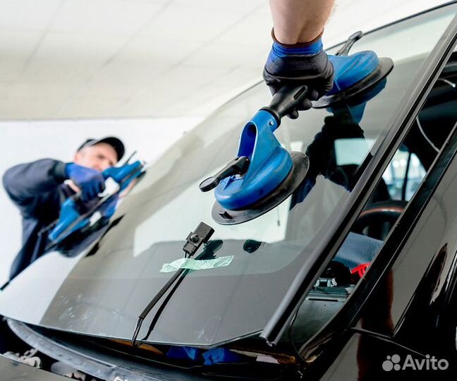 Авто стекло для Бид левый руль + установка