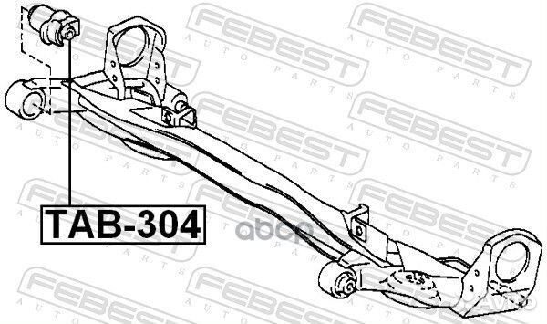 Сайлентблок задней балки TAB-304 Febest