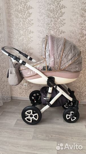 Коляска Adamex 2в1 + автолюлька, ванночка, шезлонг