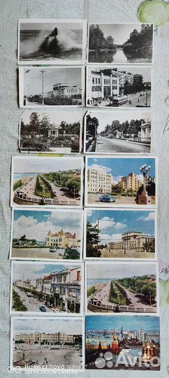 Открытки СССР, Города 40-50-60е года